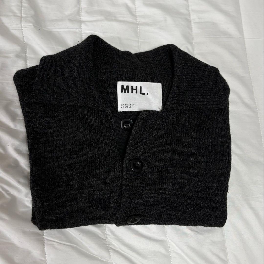 margaret howell MHL ニットポロ スタンドカラー ドライウール — image 3