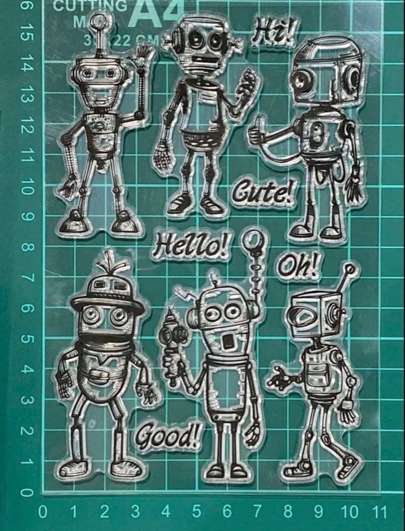 ［大人気！売れてます！］クリアスタンプ1838：ロボット — image 2