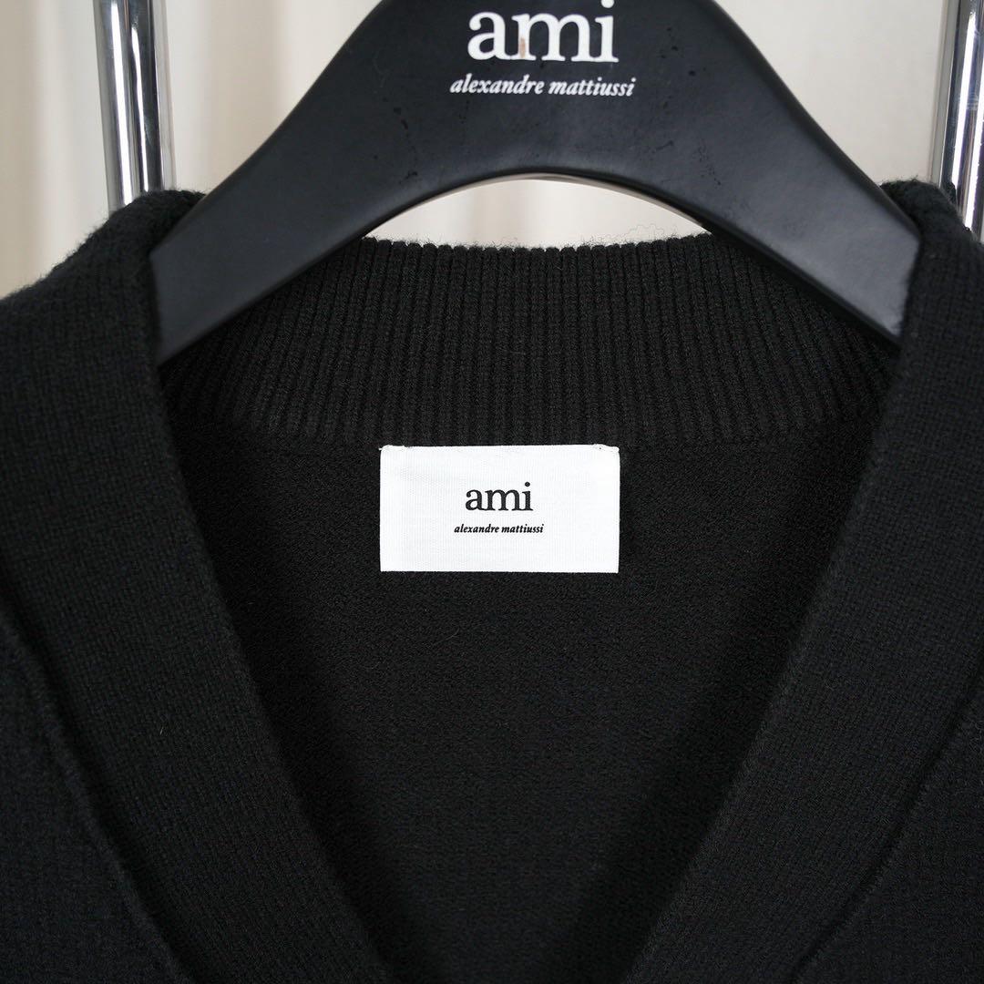 ami レッドハートAカーディガン ブラック Mサイズ — image 2