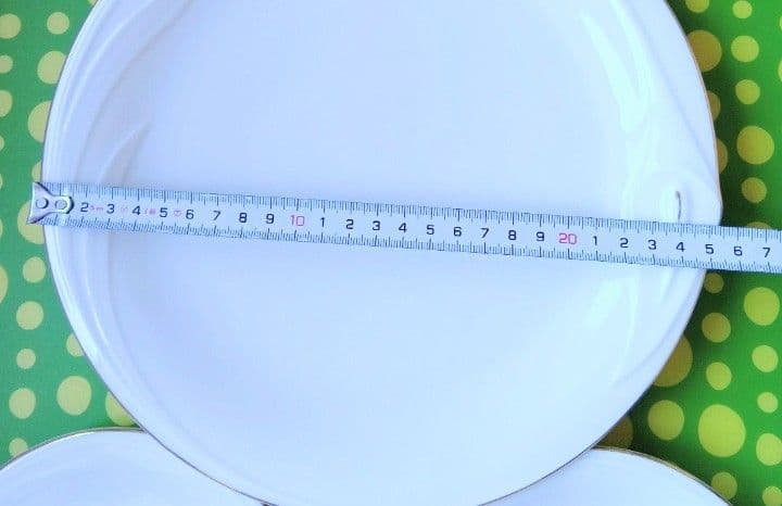 Adam＆Eve　大皿１枚＆小皿2枚　ホワイト×金縁 — image 5