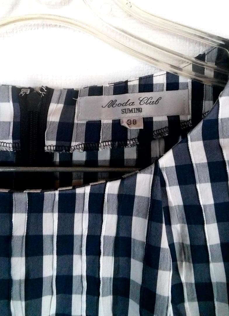 Moda Club SUMINO ギンガムチェック 半袖ワンピース 38 — image 2