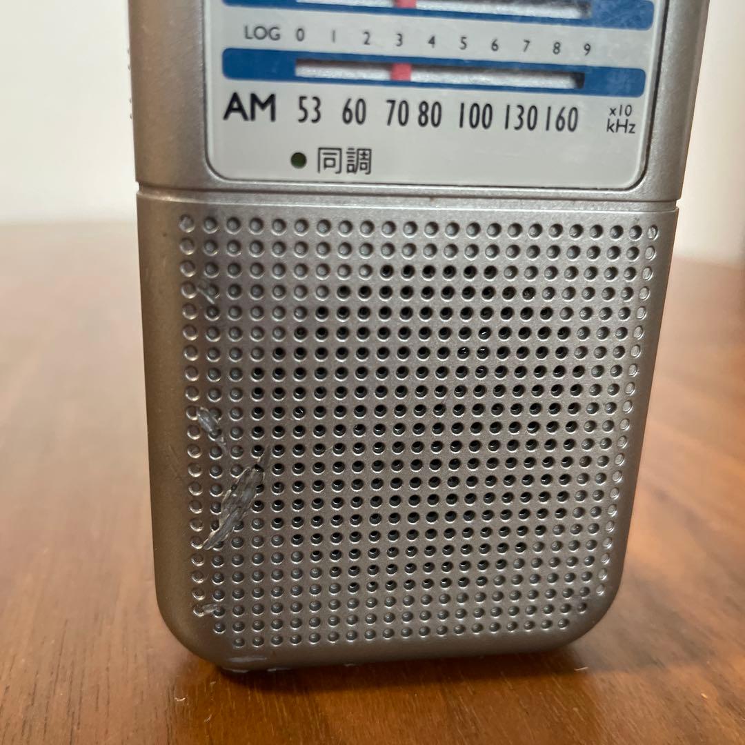 稼働品 オーム電機 AM/FMポケットラジオ RAD-F125N 防災 小型 — image 2