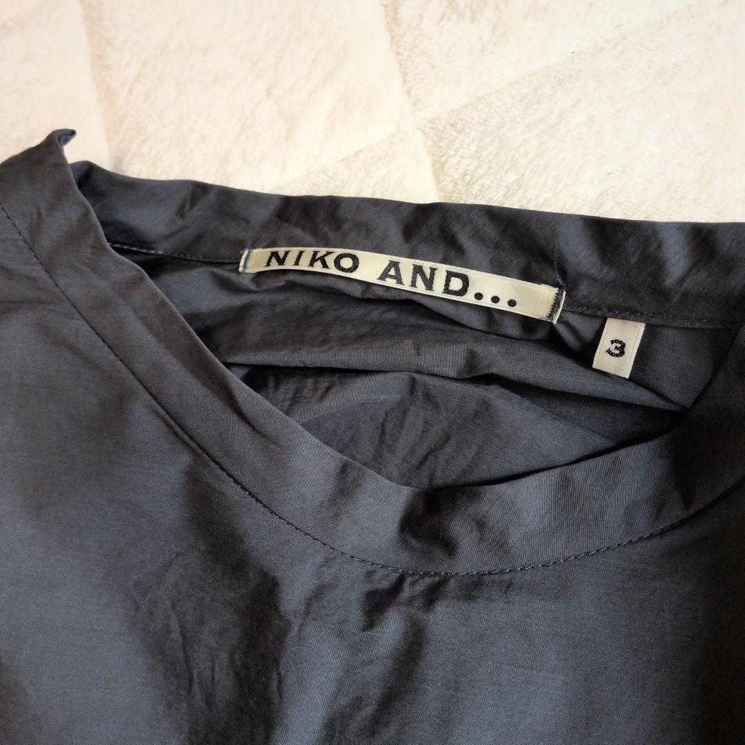 niko and... 半袖 ワンピース M　チャコールグレー — image 2