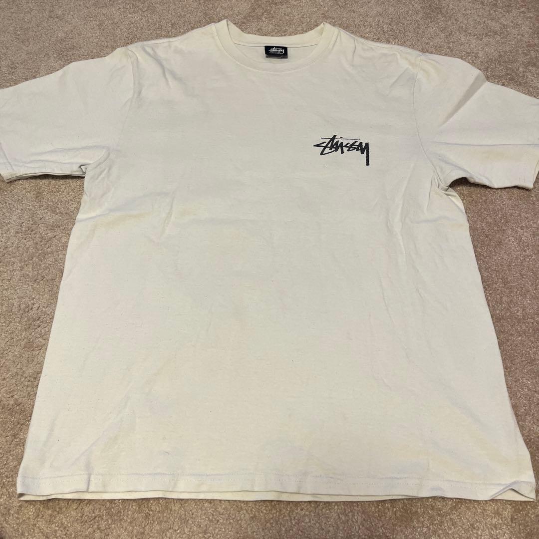Stüssy フラワープリント Tシャツ クリーム — image 2