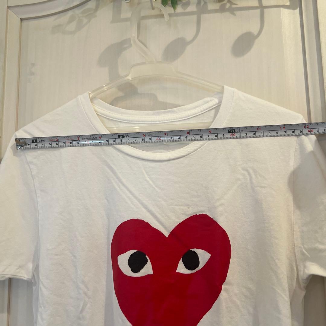 DALUC ハートプリント 半袖Tシャツ ホワイト Sサイズ — image 4