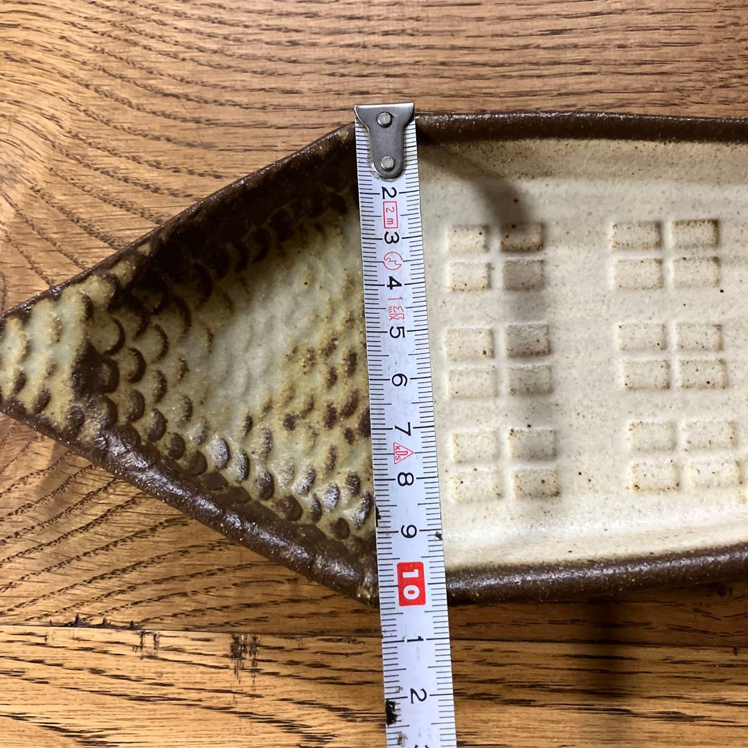 よしざわ窯　陶器 皿 家型 プレート 飾り皿　おうちプレート　益子焼 — image 4