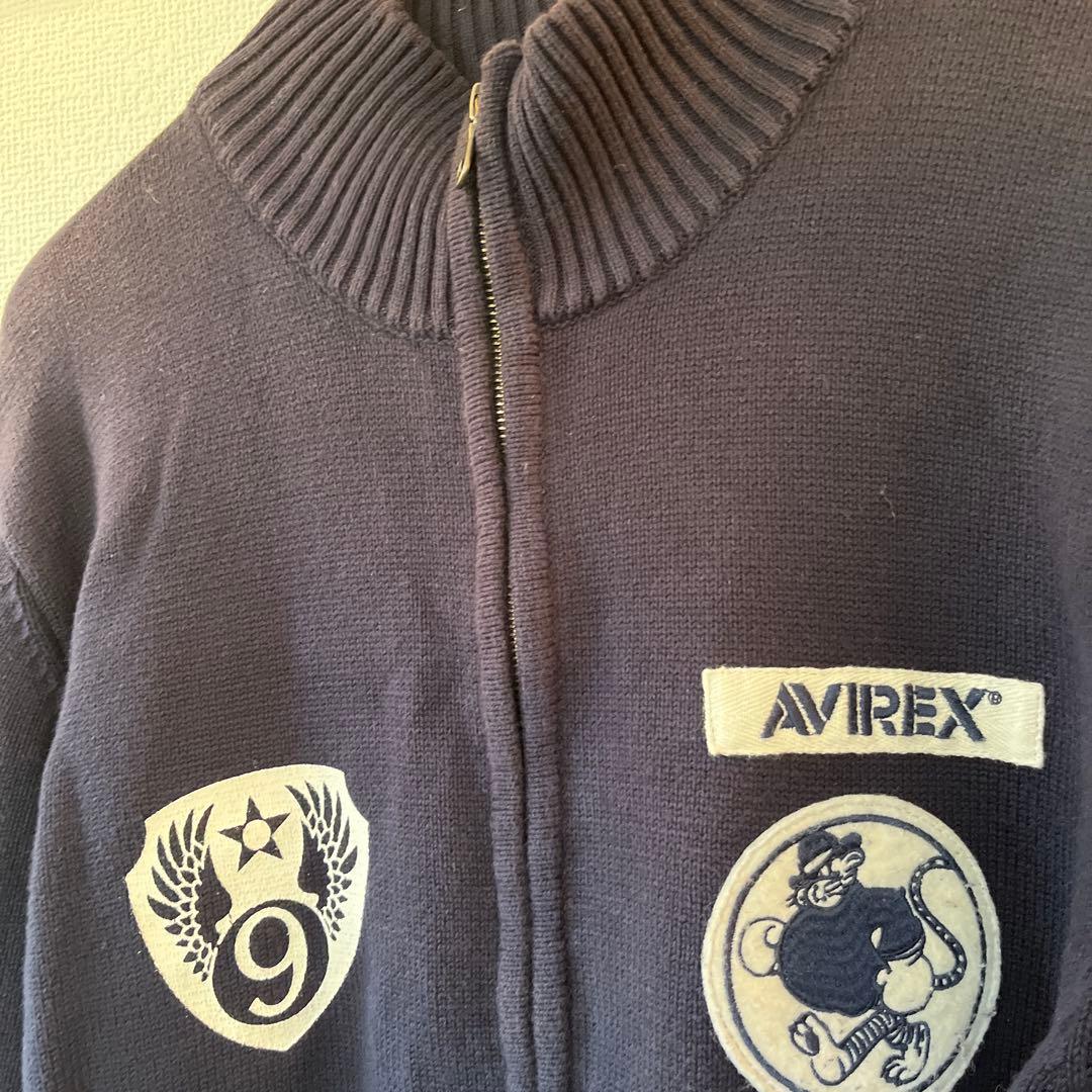 【正規品】AVIREXアビレックス　ニットパーカー　Lサイズ — image 2