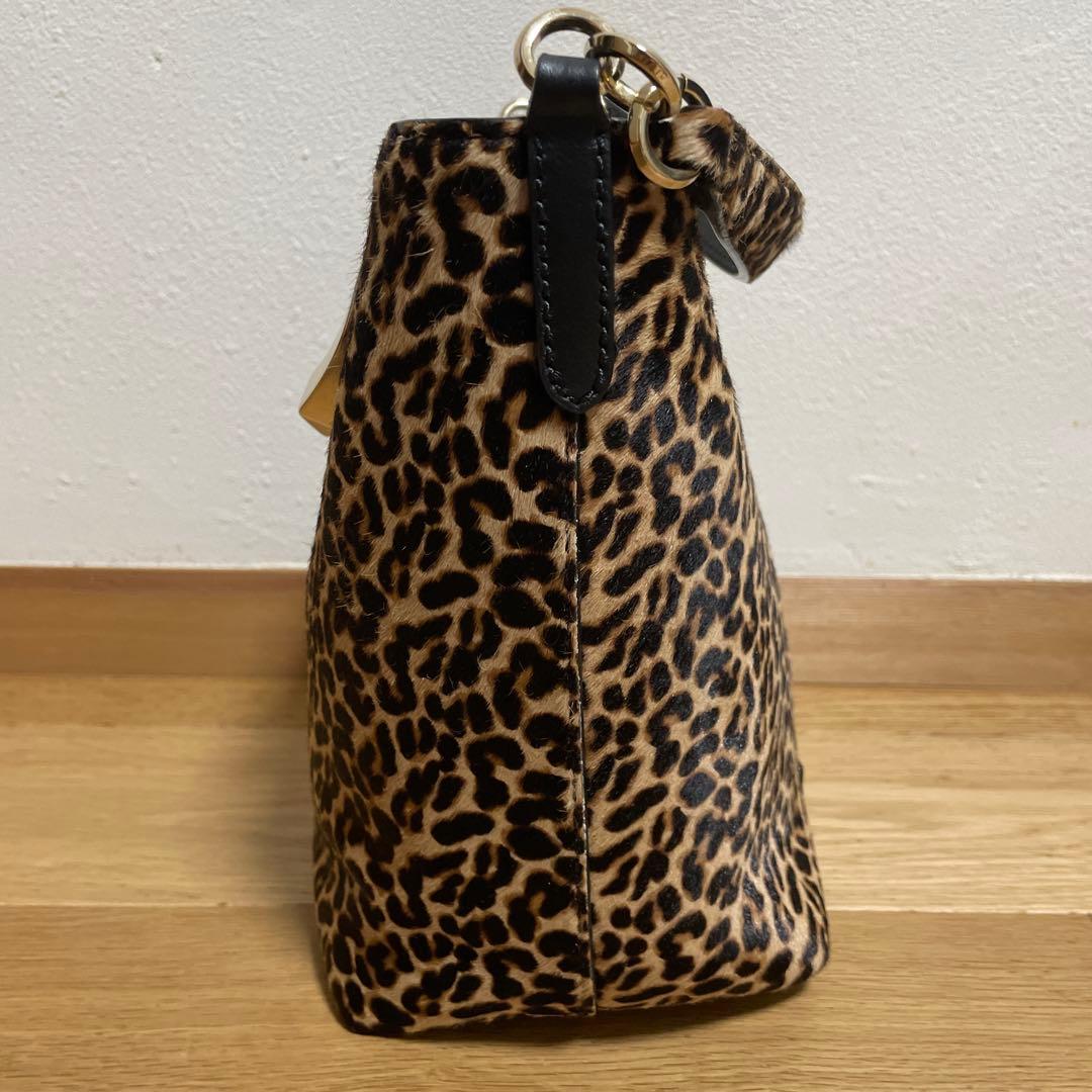 JIMMY CHOO MADELINE ハラコ レオパード 2WAYバッグ — image 2