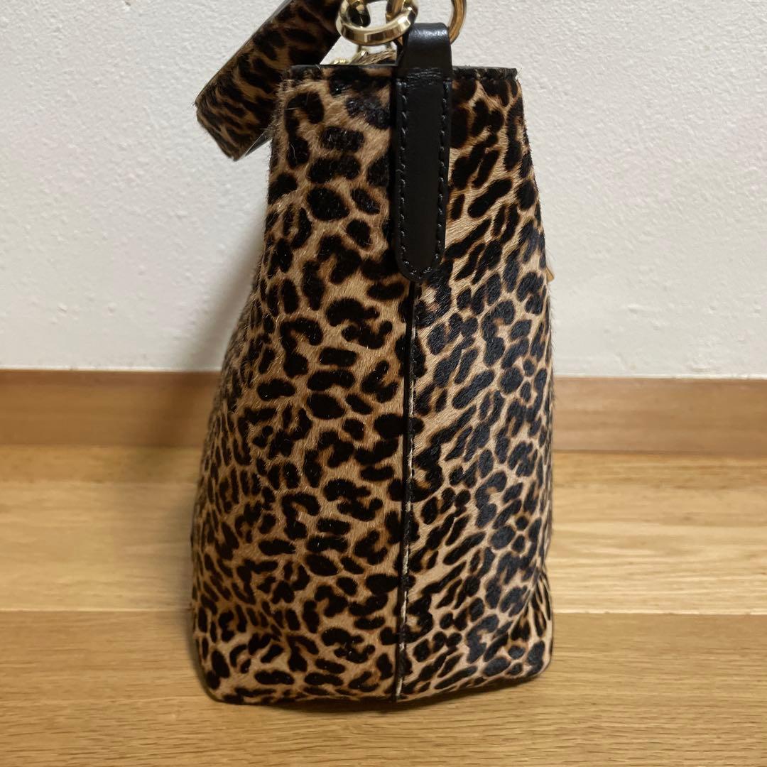 JIMMY CHOO MADELINE ハラコ レオパード 2WAYバッグ — image 3