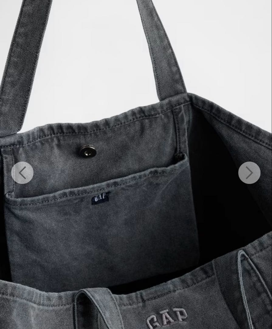 【レア希少】完売品ꕥ新品未開封ꕥ GAP ロゴトートバッグ　ブラック — image 5