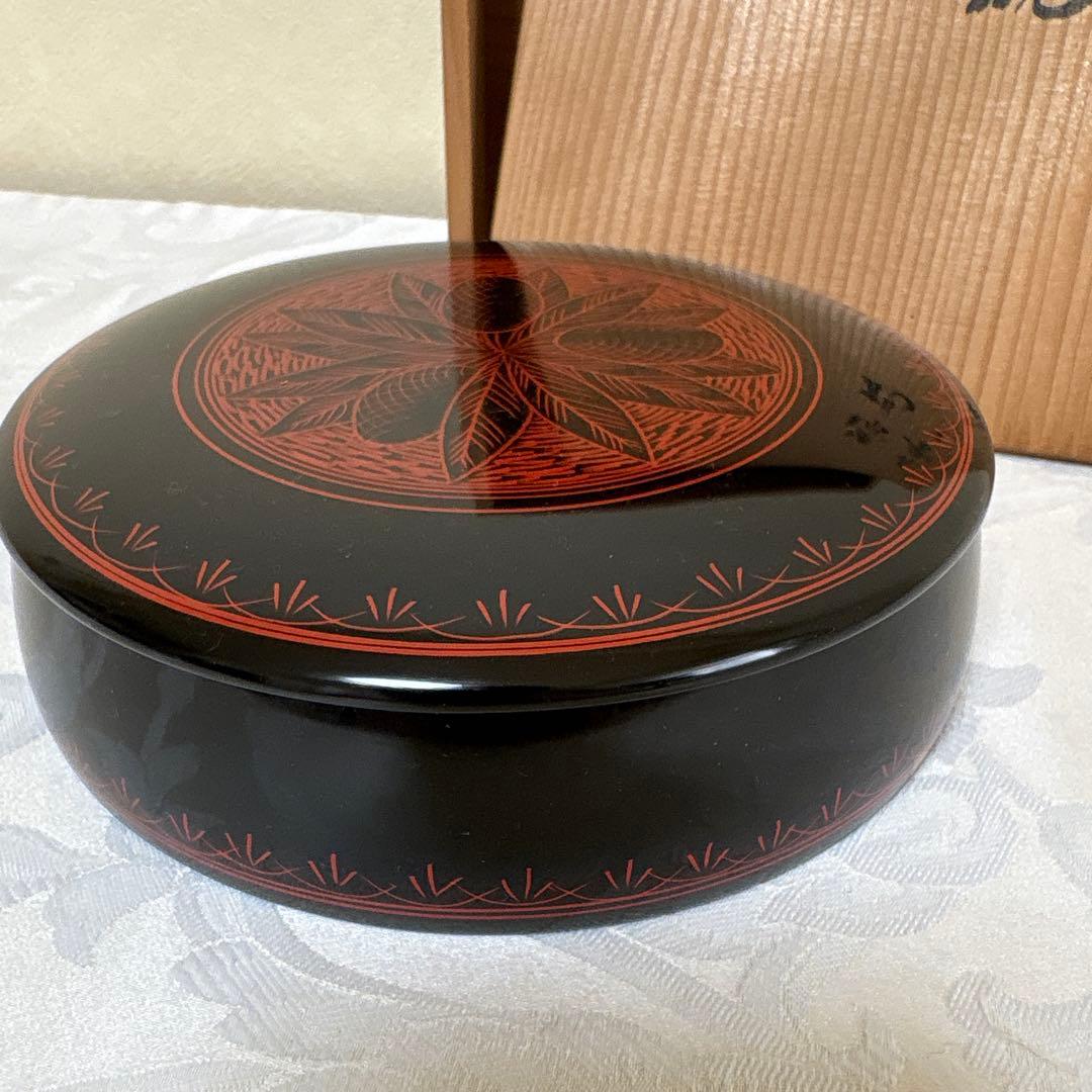 蒟醤　オリーブ文様　漆硯 — image 4