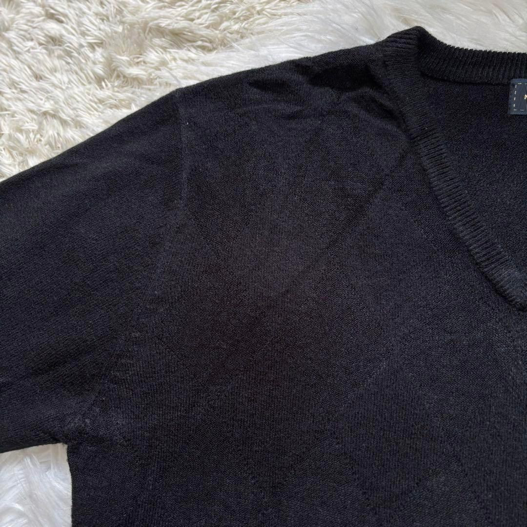 MALE &CO ダイヤ柄　Vネックニットセーター（M）メンズカジュアル — image 5