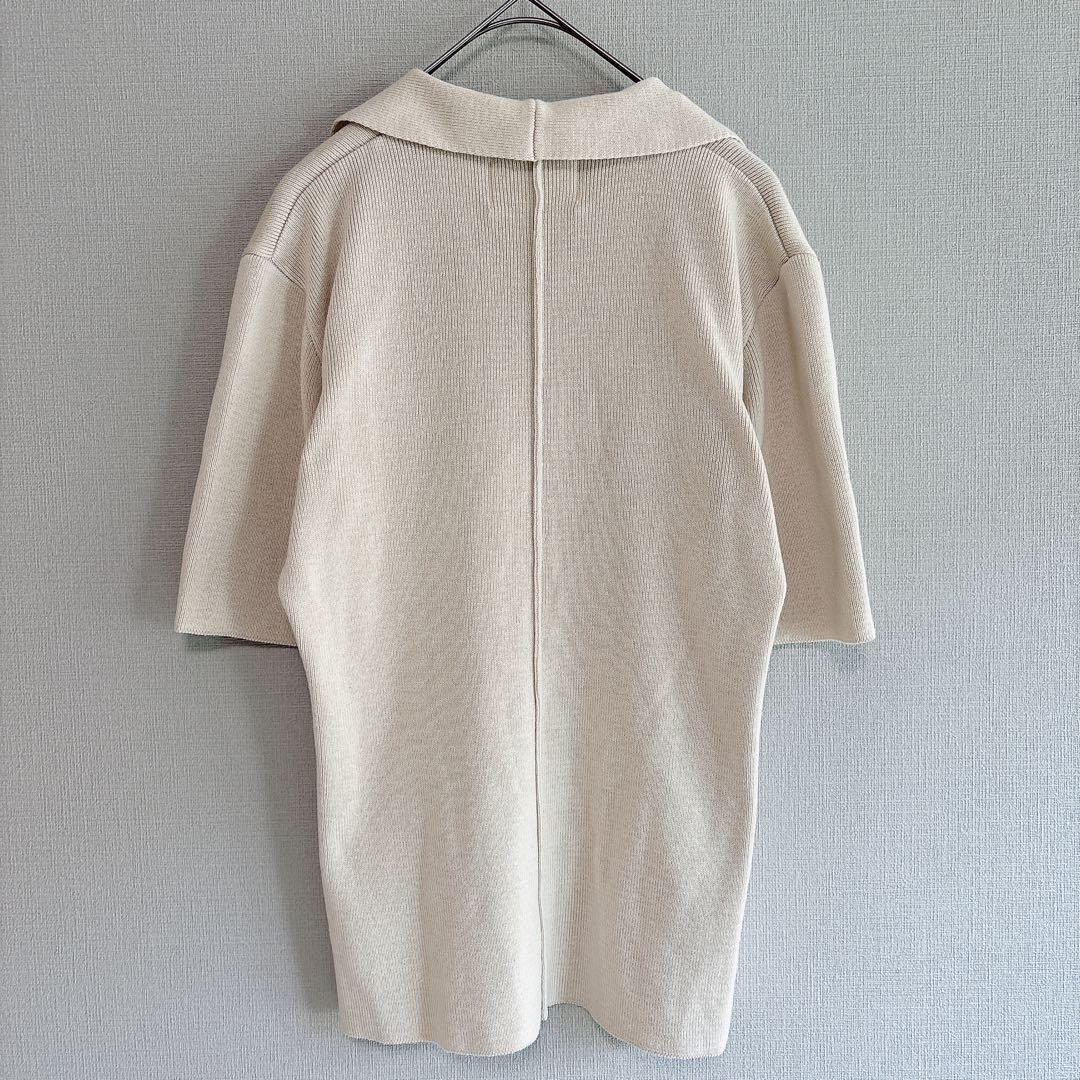 完売品 NEUNA ヌナ ポロネック 半袖 ニット トップス 3795 — image 2