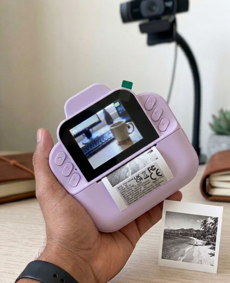インスタントカメラ 本体 パープル model S9 , WORKING — image 2