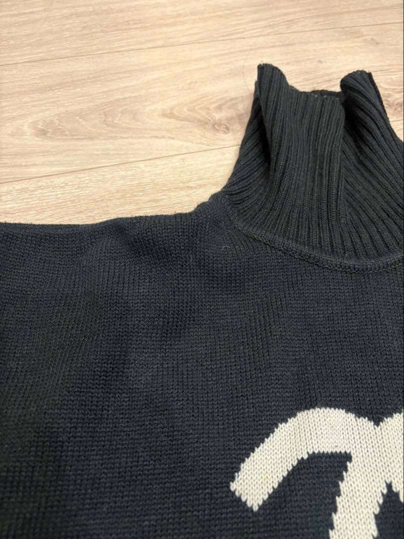 シャネル　CHANEL ハイネック　ブラック　セーター — image 4
