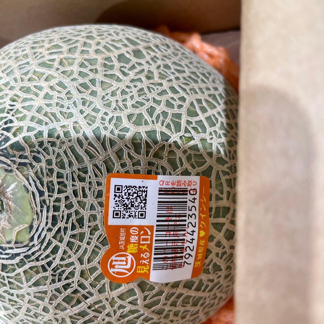 279糖度18度以上！茨城県旭村産プレミアムメロン極クインシー3L1箱4玉入 — image 5