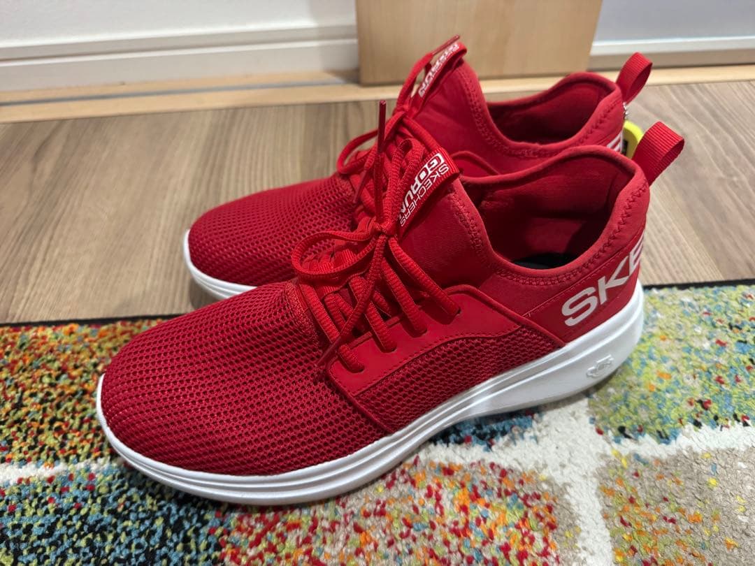 SKECHERS GO RUN スニーカー レッド — image 2