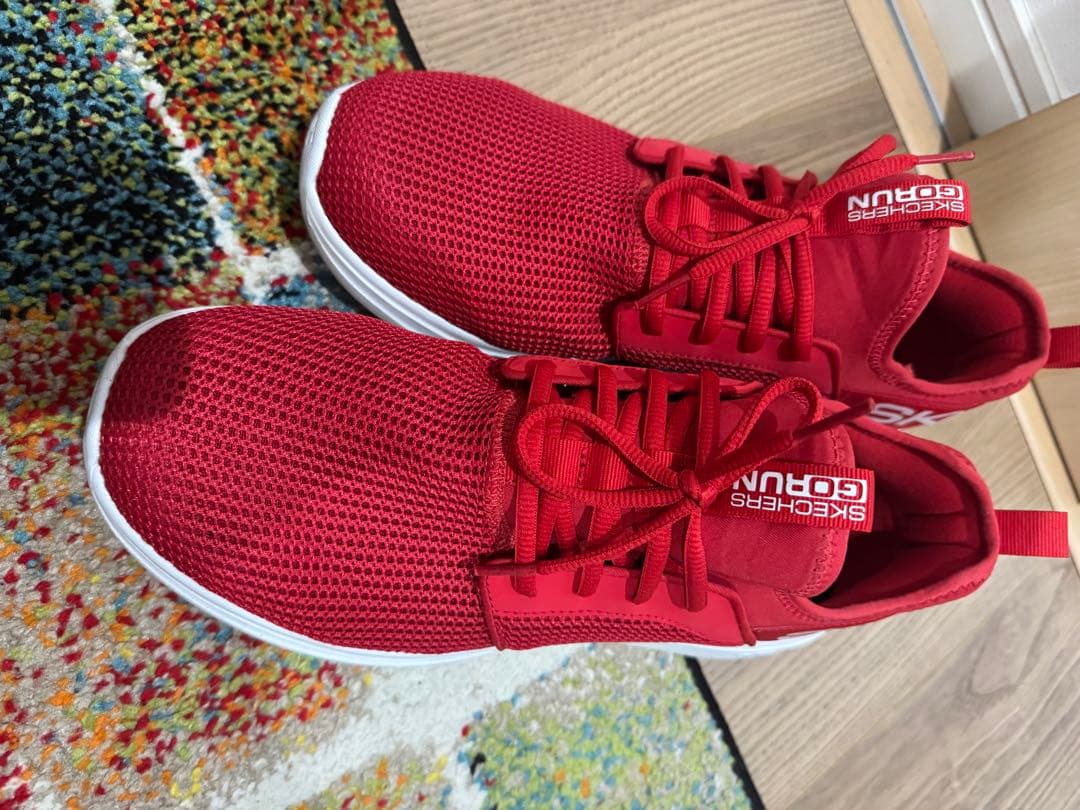 SKECHERS GO RUN スニーカー レッド — image 4