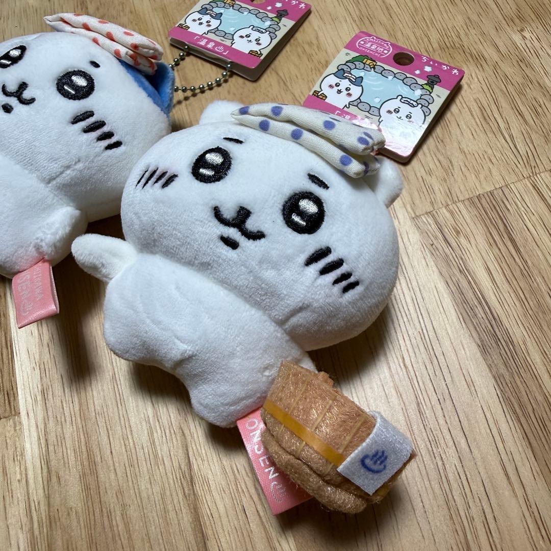 ちいかわ ハチワレ 温泉地限定 ぬいぐるみチェーン セット — image 2