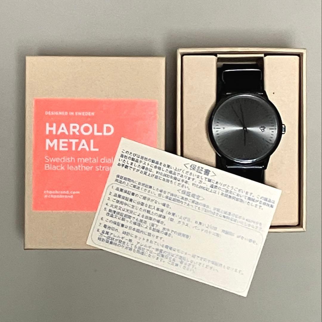 CHPOチーポ 腕時計 ハロルド メタル 黒 CHEAPO — image 4