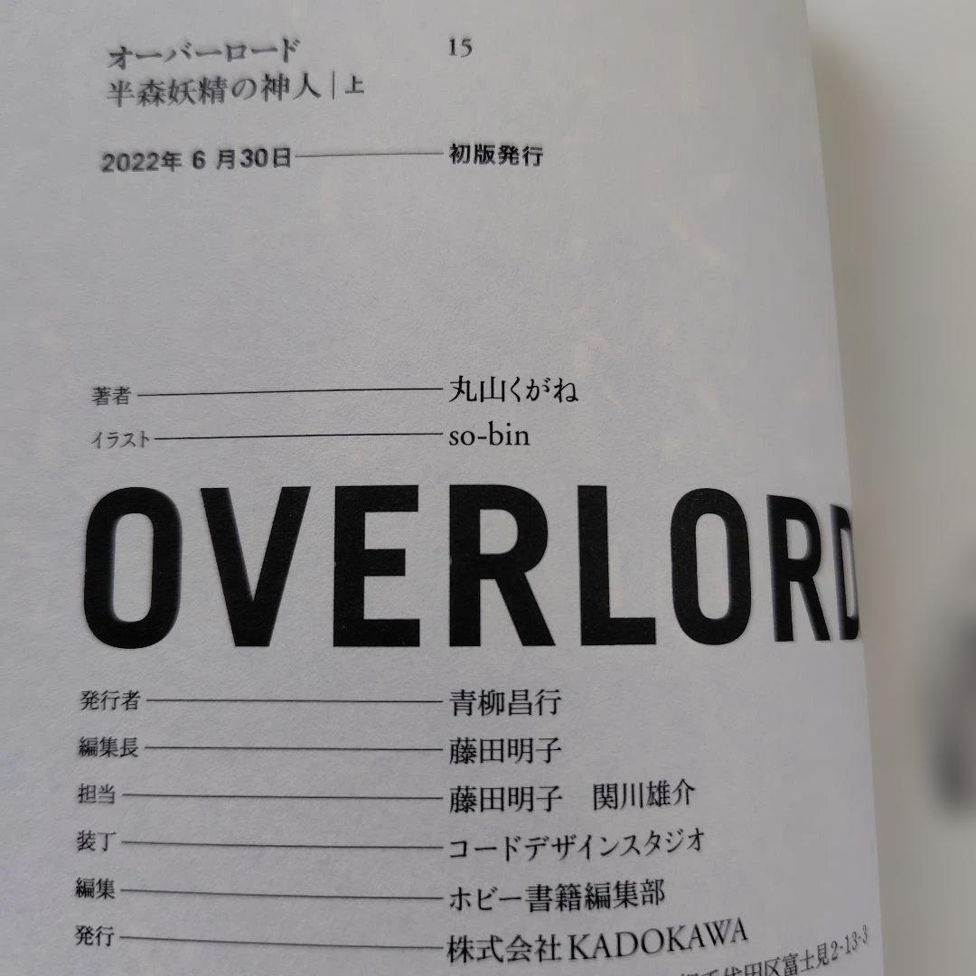 オーバーロード15 半森妖精の神人 [上]： G 0450 — image 2