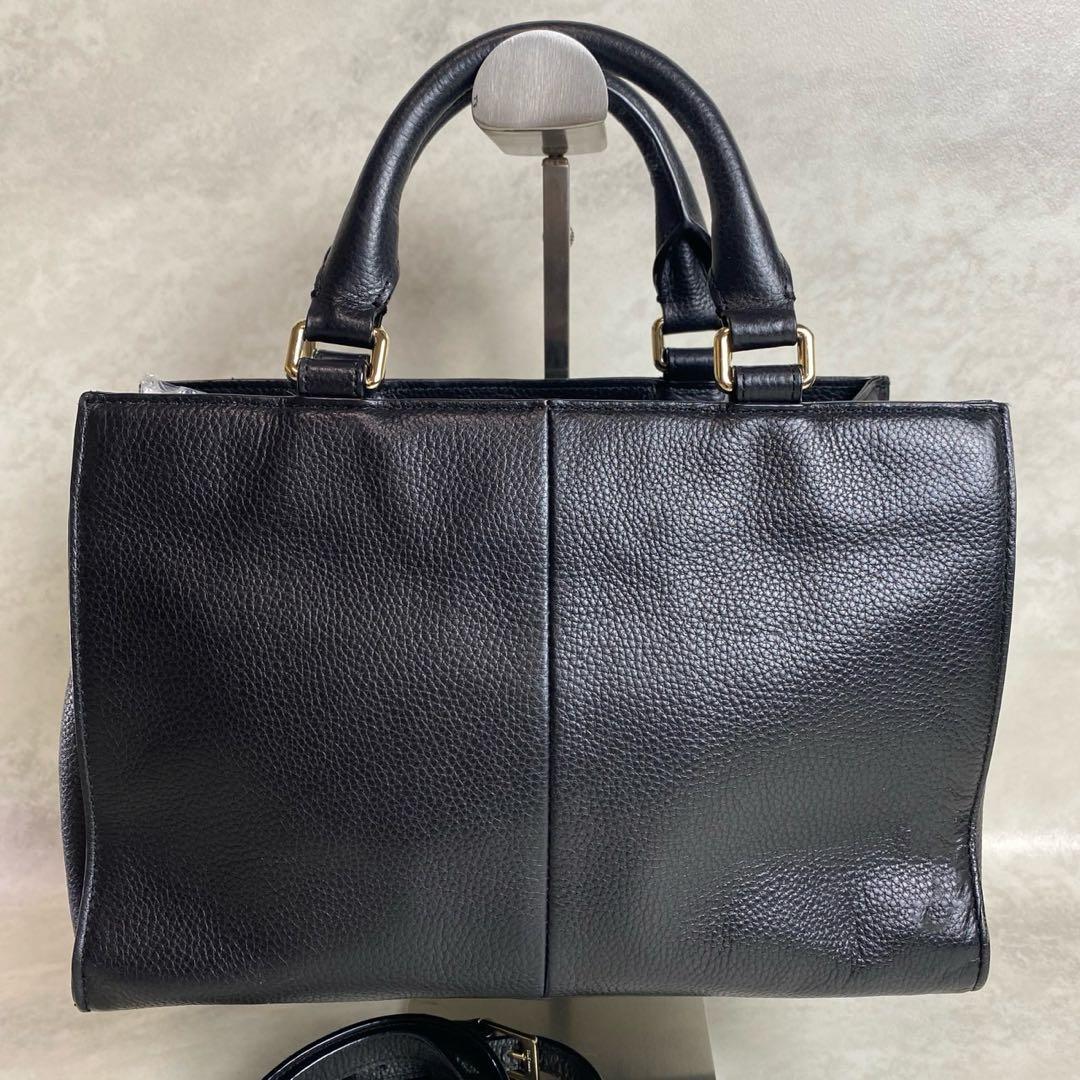 【美品】 COLE HAAN コールハーン 2way ハンドバッグ ブラック — image 2