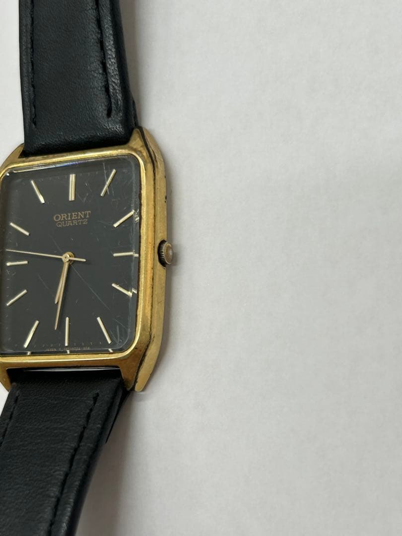 ORIENT スクエア型 ブラックダイヤル 時計 — image 3