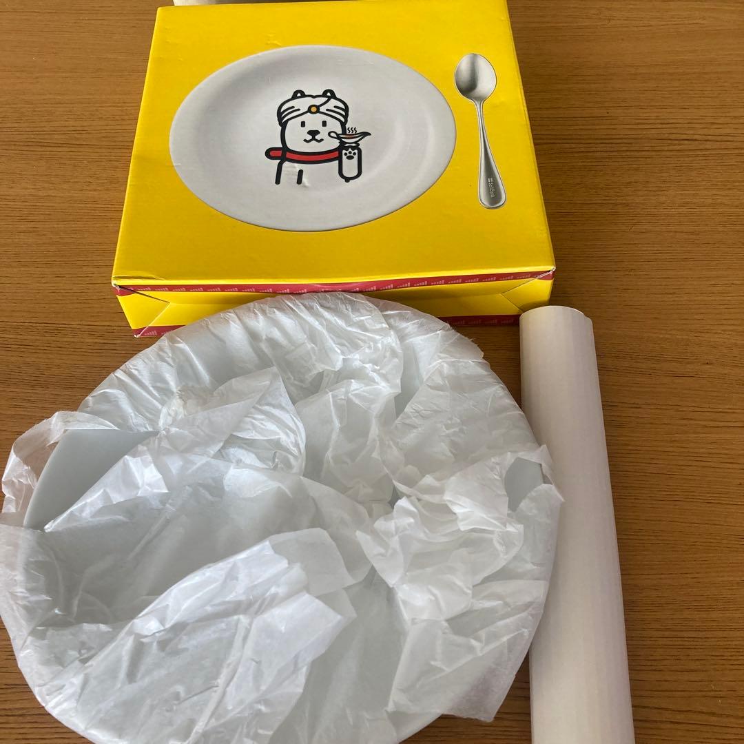 SoftBank お父さんカレー皿 スプーンセット — image 2