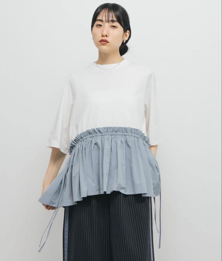 KBF 汗ジミ防止ペプラムドッキングTEE — image 2