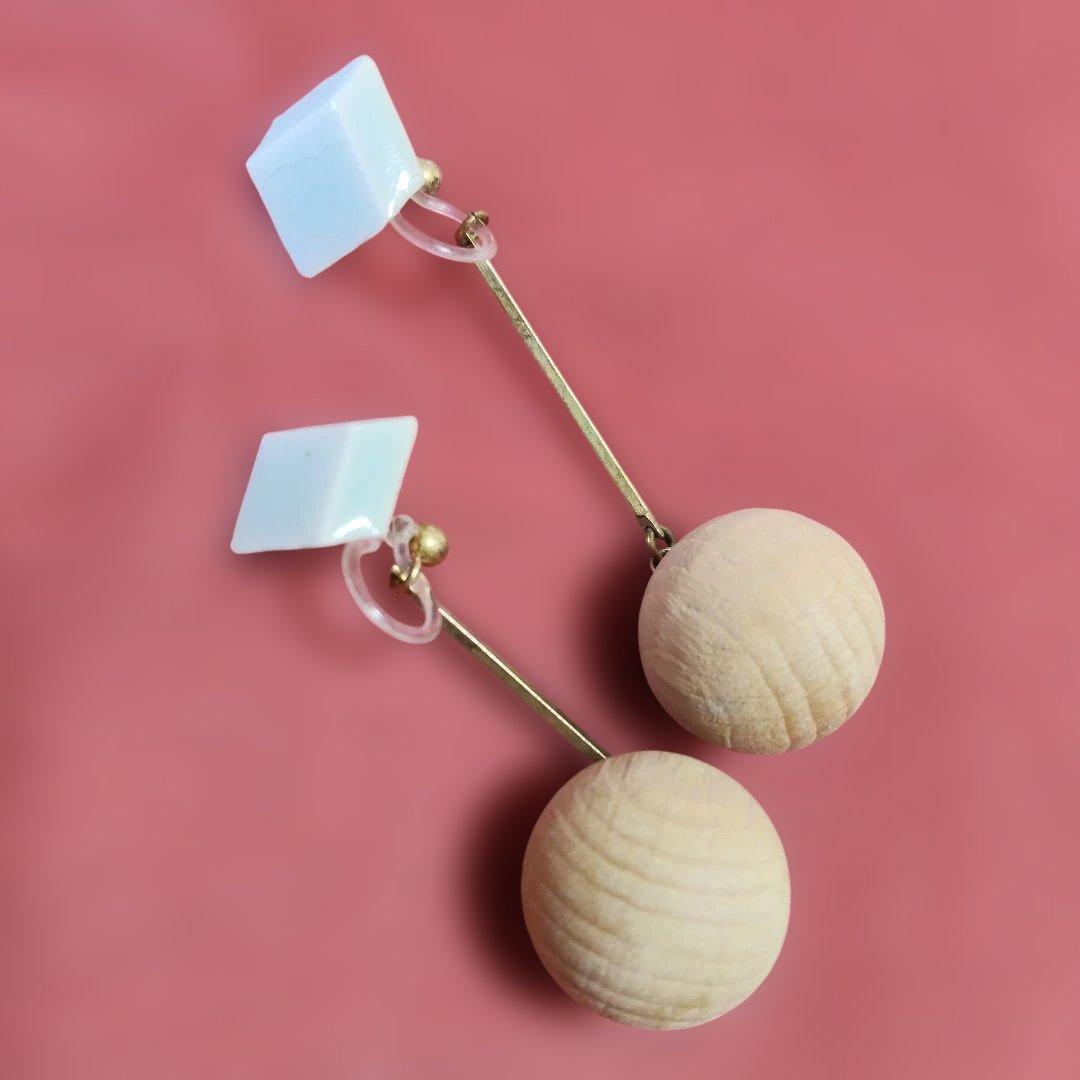 ayako.ceramics 青磁陶器と檜のイヤリング — image 5