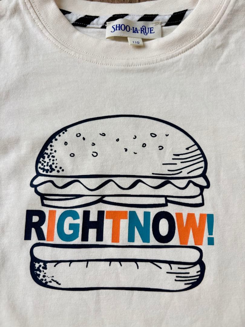 SHOO・LA・RUE ハンバーガー柄 長袖Tシャツ110cm — image 3