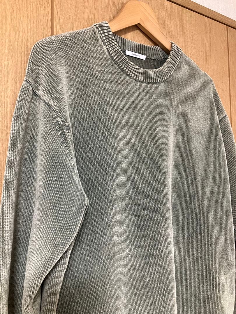 BAYFLOW Finedaysカラーニットプルオーバー カーキ Mサイズ — image 2