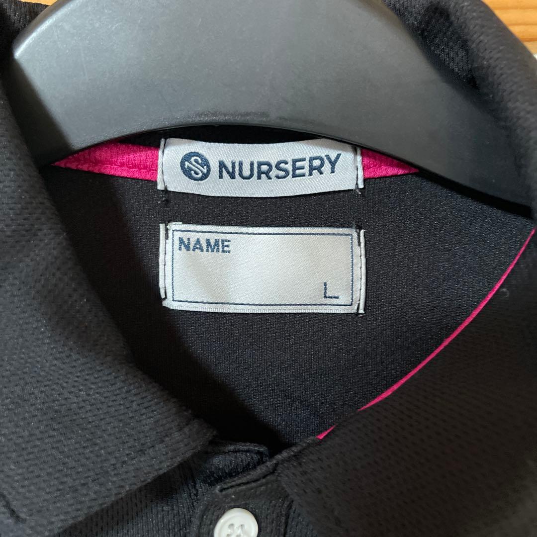 NURSERY ポロシャツ ブラック ピンク Lサイズ — image 2
