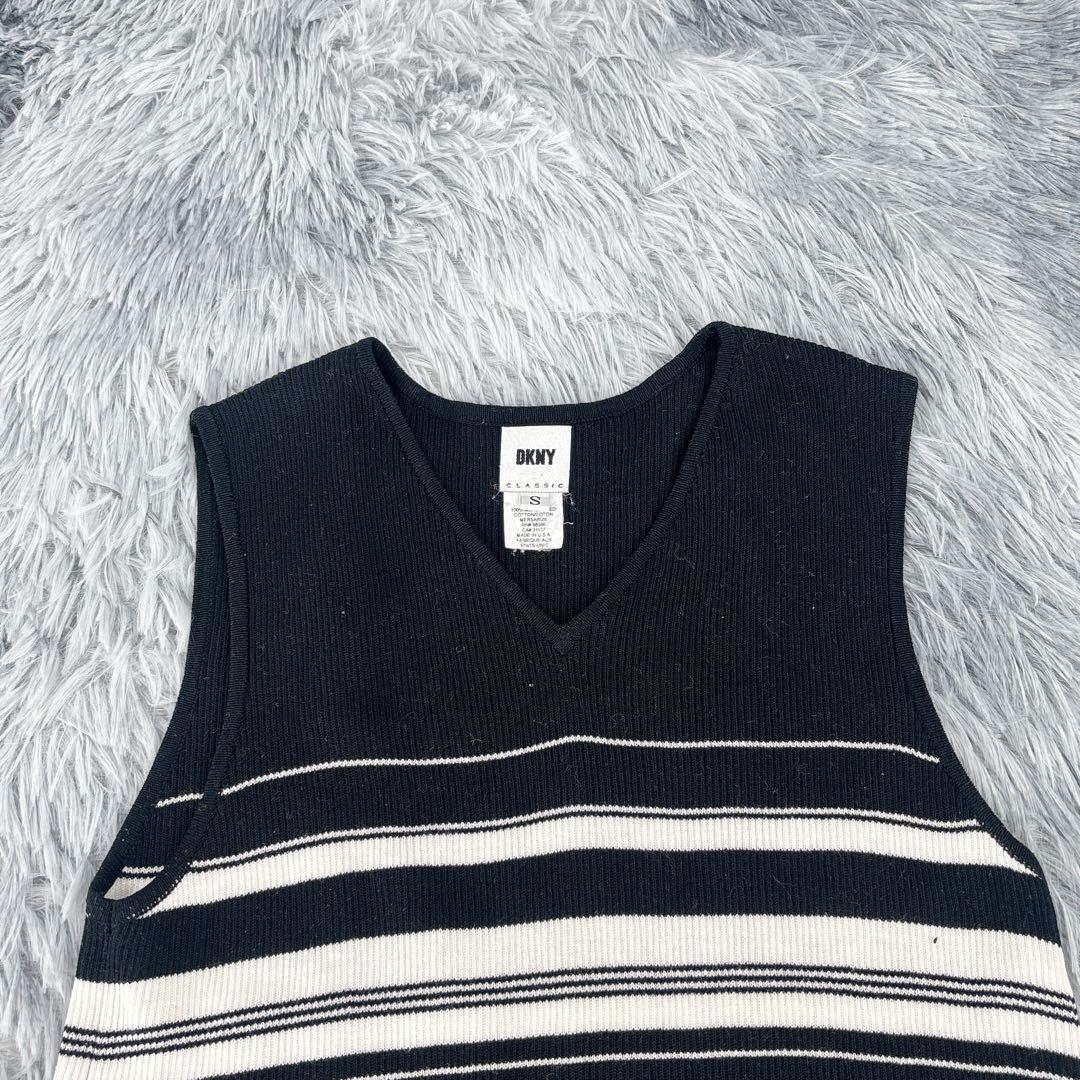 《DKNY》ダナキャランニューヨーク(S) ノースリーブワンピース ボーダー — image 4