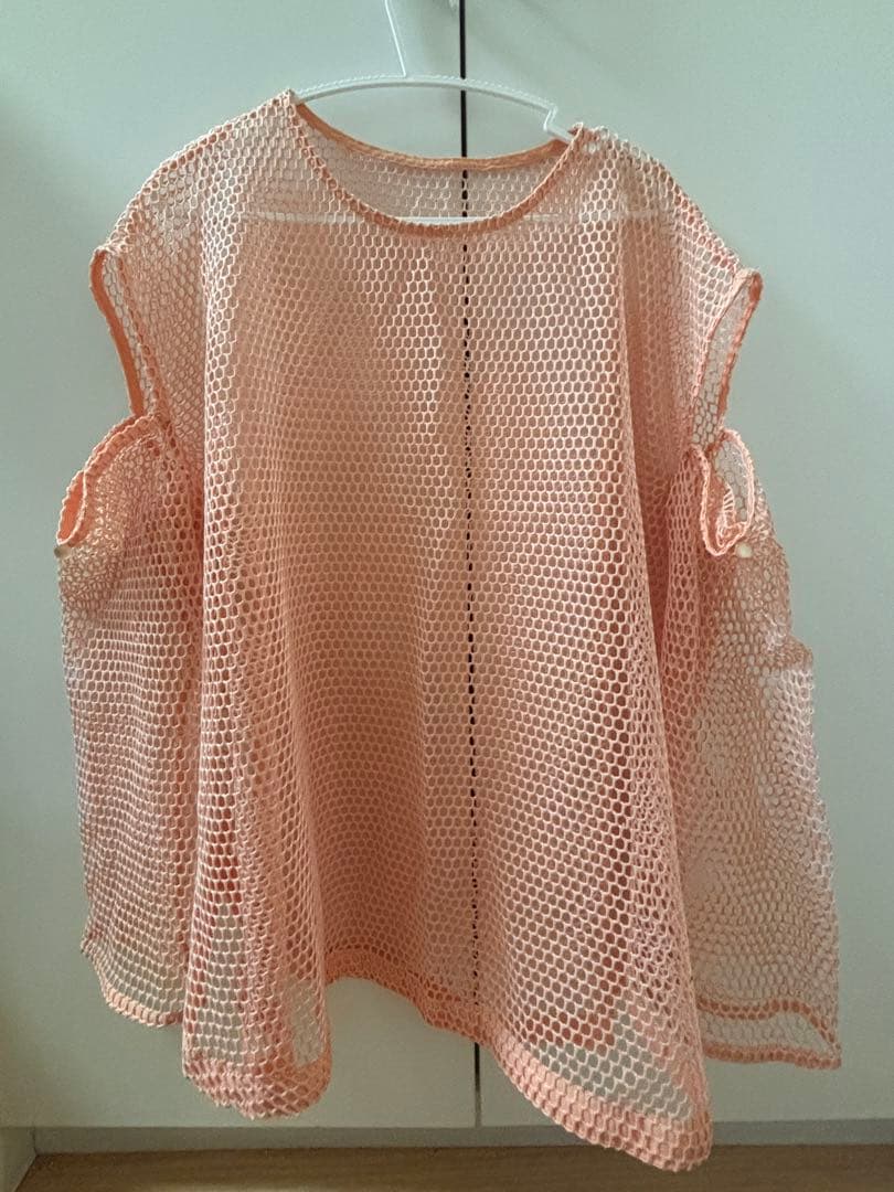 【お値下げ◎】ピンク　メッシュトップス — image 2