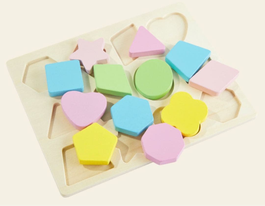 【新品】型はめパズル 色付き 幼児 知育玩具 形状認知 知的発達 子供 マカロン — image 4