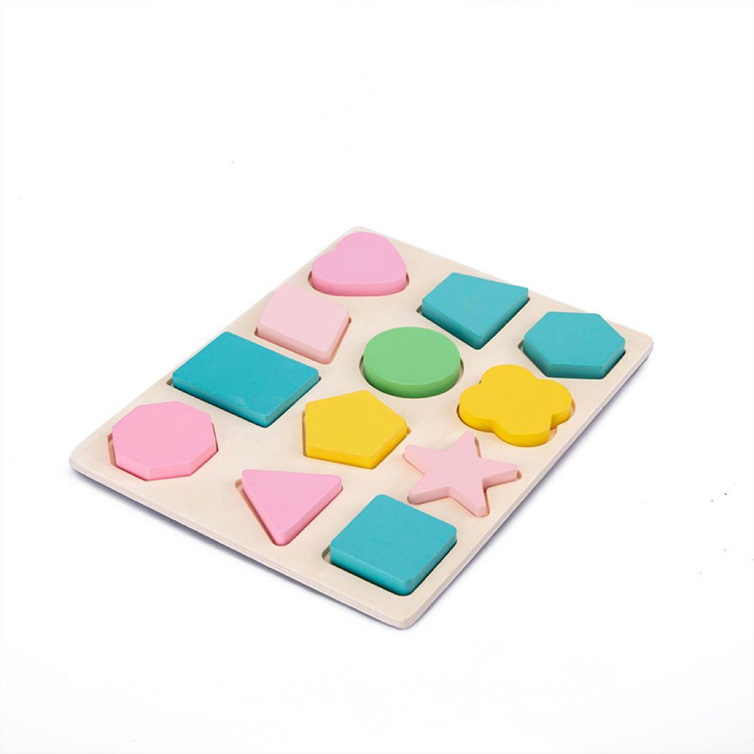 【新品】型はめパズル 色付き 幼児 知育玩具 形状認知 知的発達 子供 マカロン — image 5