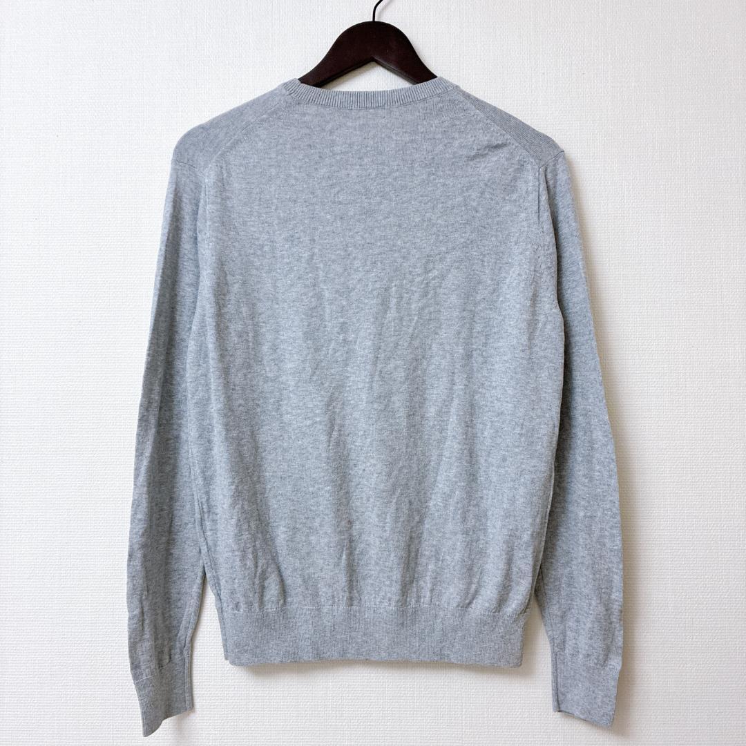 UNIQLO ウォッシャブルコットンメリノセーター グレー M — image 5