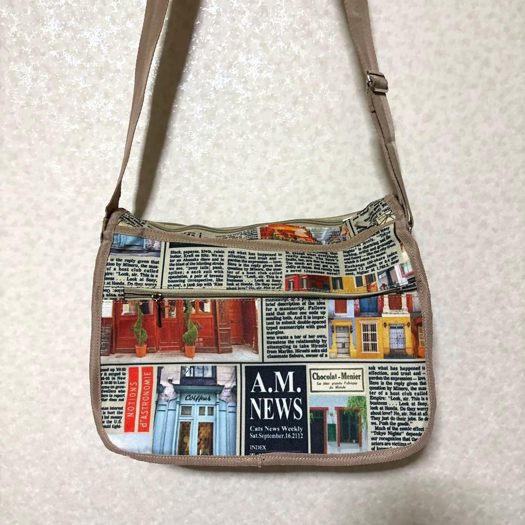 新品✨️未使用✨️ ショルダーバッグ タウンニュースペーパー柄 — image 2