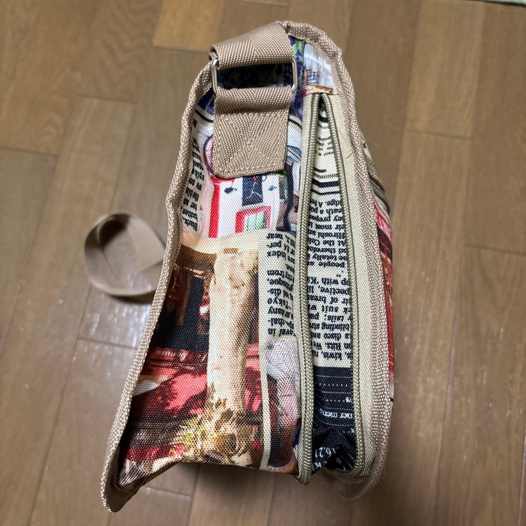 新品✨️未使用✨️ ショルダーバッグ タウンニュースペーパー柄 — image 5