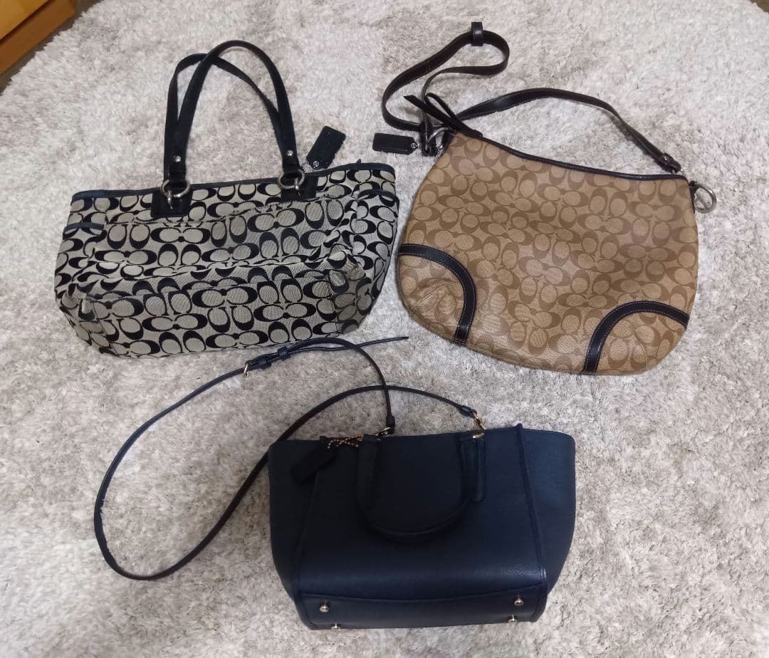 【3点おまとめ】COACHバッグ トート ショルダー シグネチャー レザー — image 3