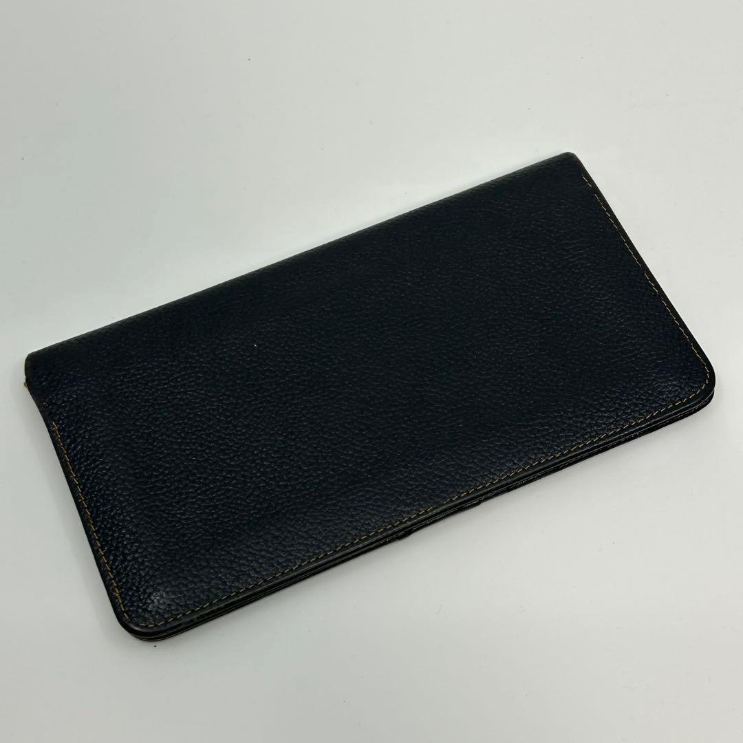 dunhill ダンヒル 長財布 本革 レザー ブラック ロゴ スクエア — image 2