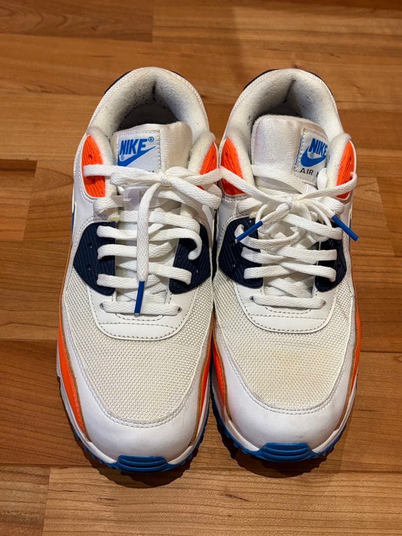 NIKE AIR MAX 90 ホワイト オレンジ ブルー — image 2