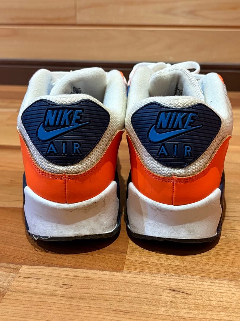 NIKE AIR MAX 90 ホワイト オレンジ ブルー — image 4