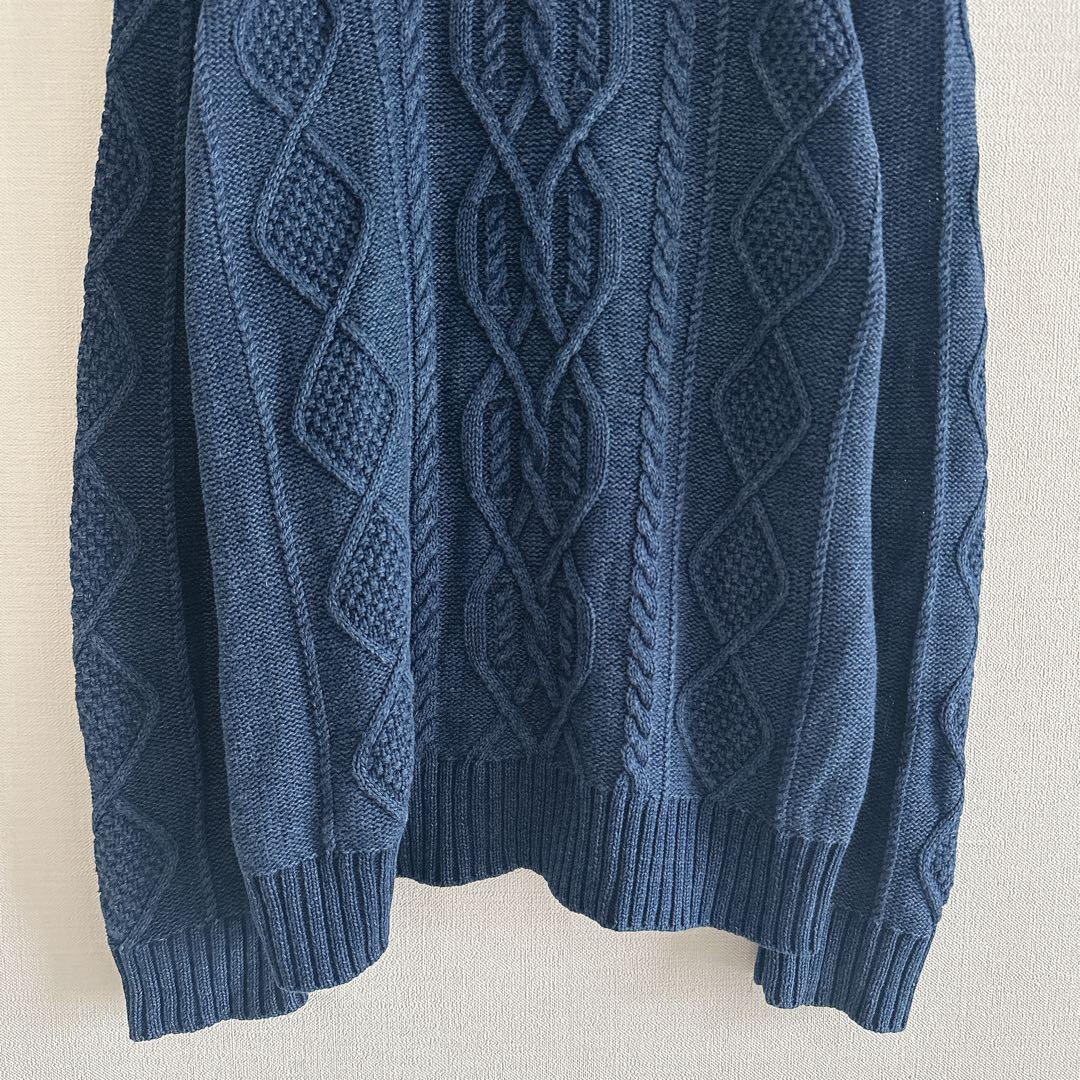 JOURNAL STANDARD ニット ケーブル編み ネイビー M メンズ — image 4