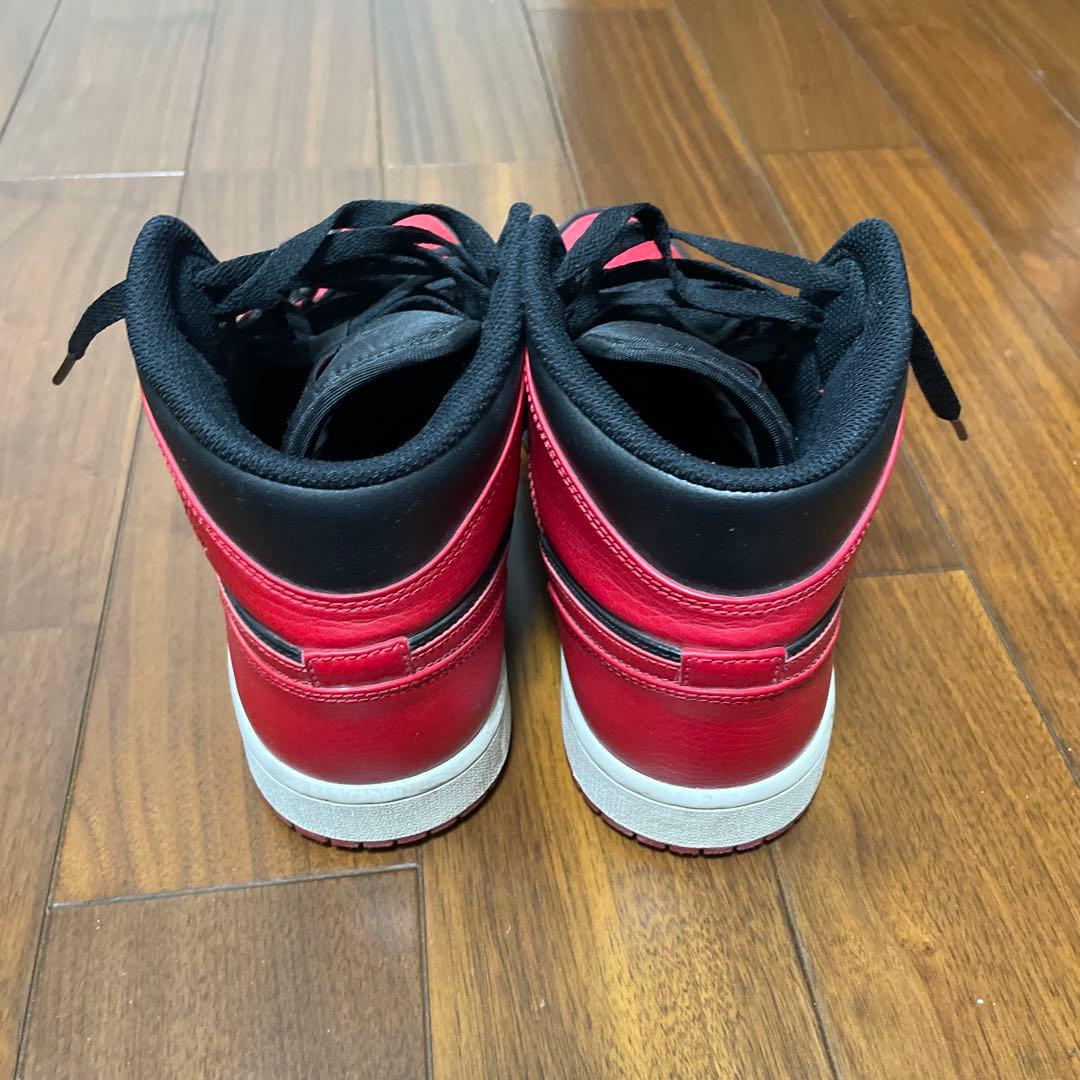 エ*ん様 Nike Air Jordan 1 Mid Red Black — image 3