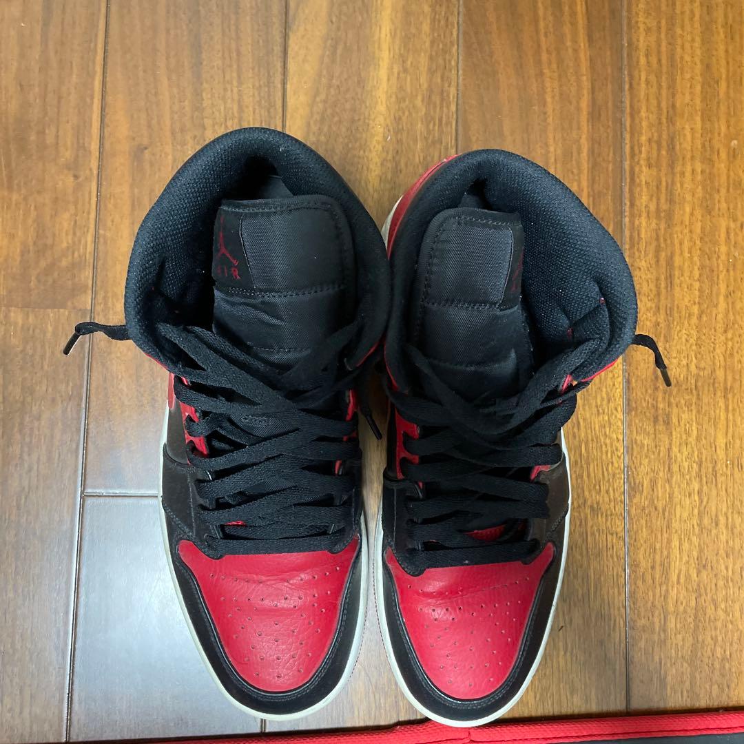 エ*ん様 Nike Air Jordan 1 Mid Red Black — image 4