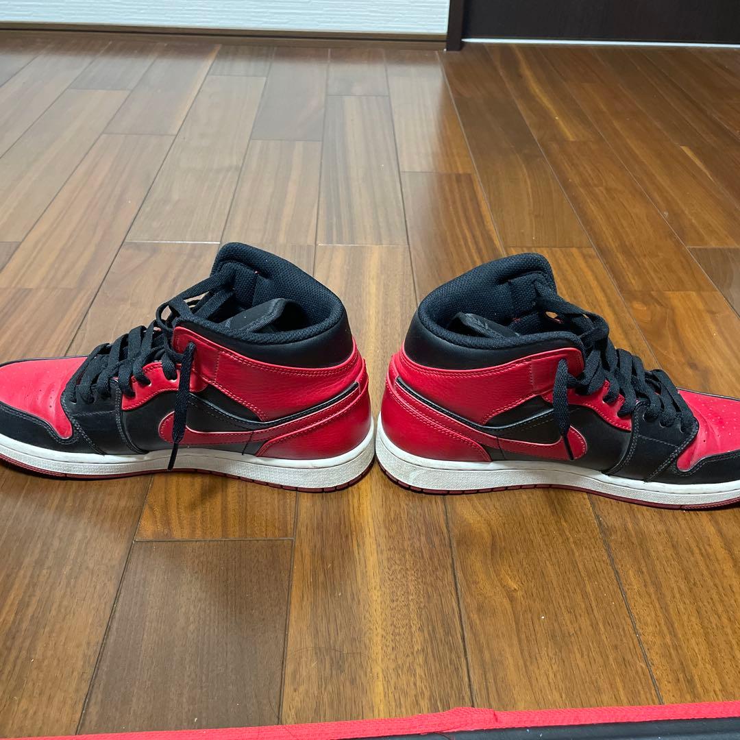 エ*ん様 Nike Air Jordan 1 Mid Red Black — image 5