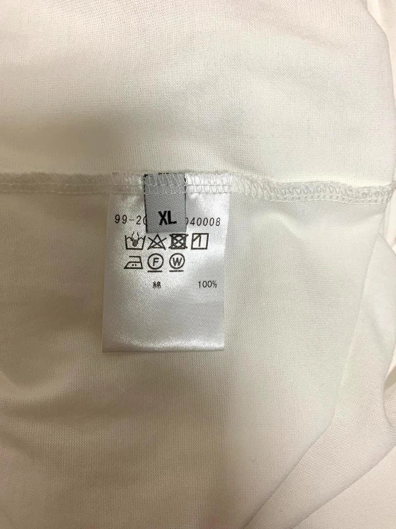ESTNATION Vネック Tシャツ ホワイト XL — image 4