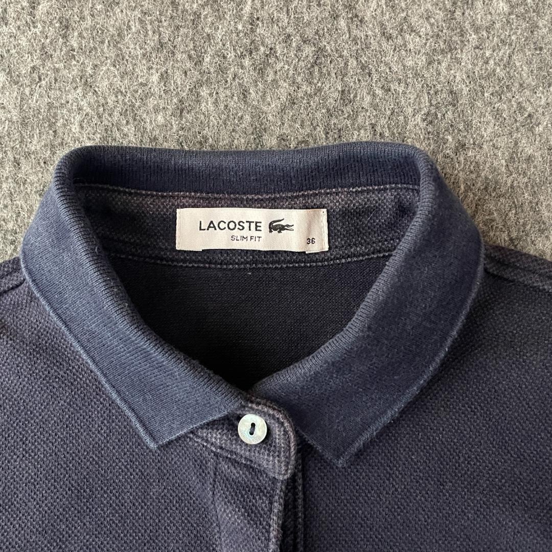 LACOSTE　デザインワンピース　ポロ　ワンポイント　オリジナルボタン　日本製 — image 4